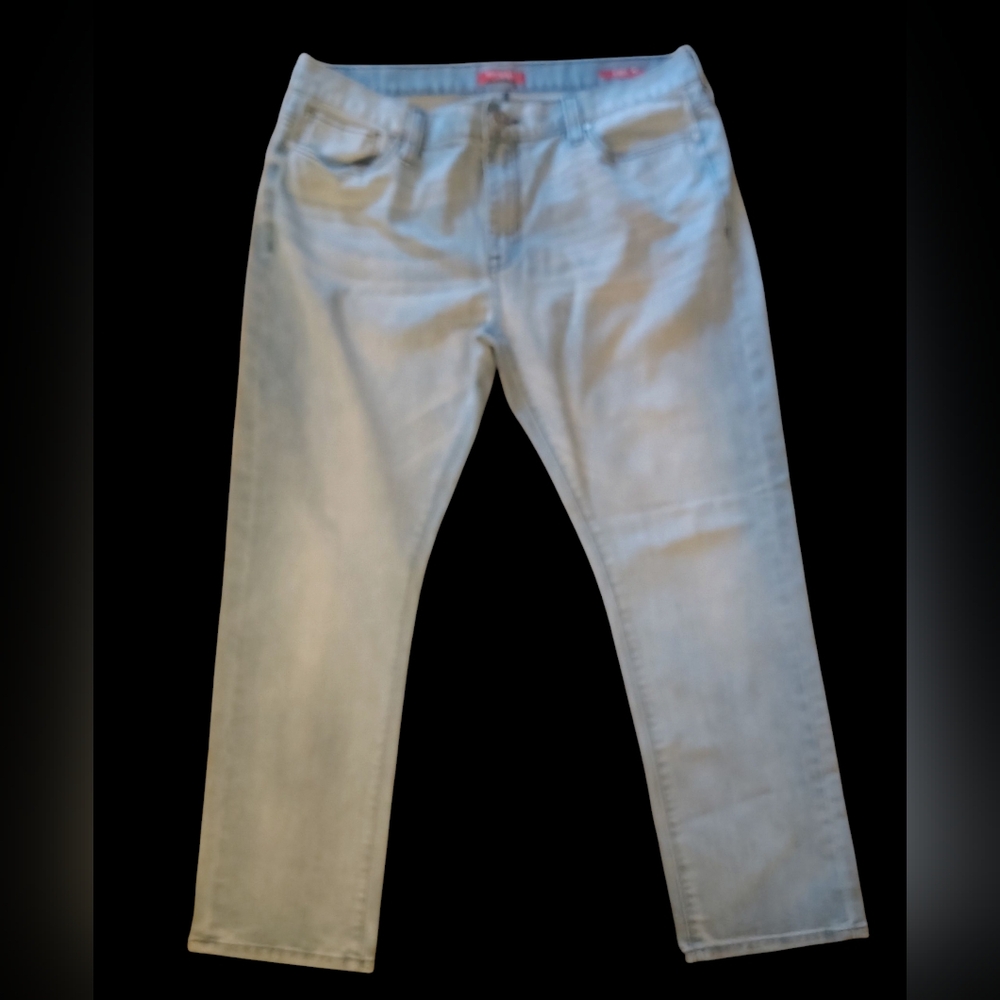 Guess Blue Straight Jeans Size 40 Inseam Is 30